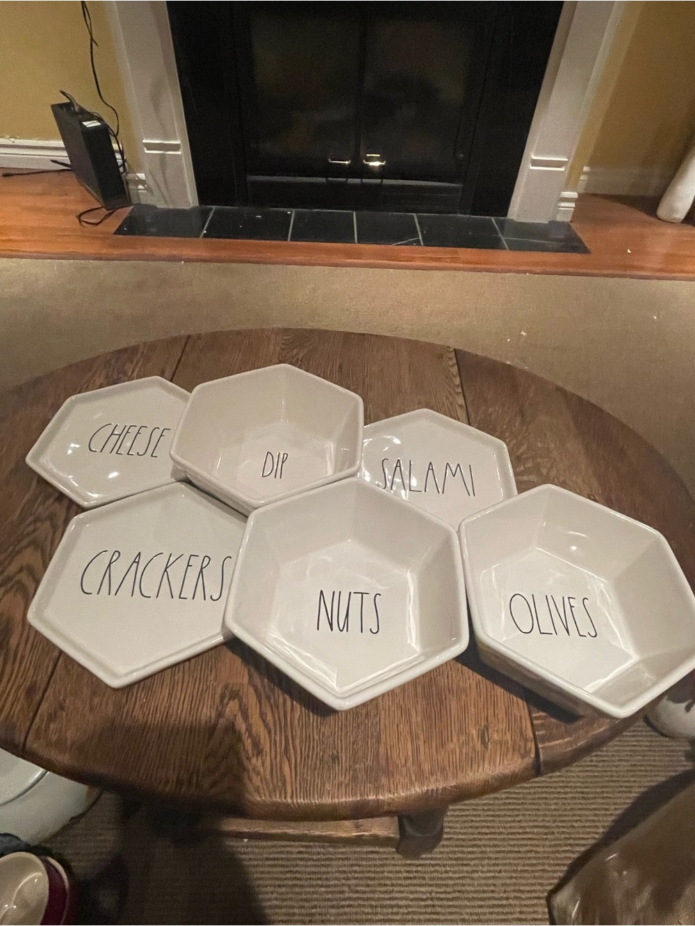 Rae Dunn Charcuterie Bowl & Plate Set